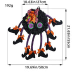 Spider Door Wreath | Premium Halloween Fabric Decoration